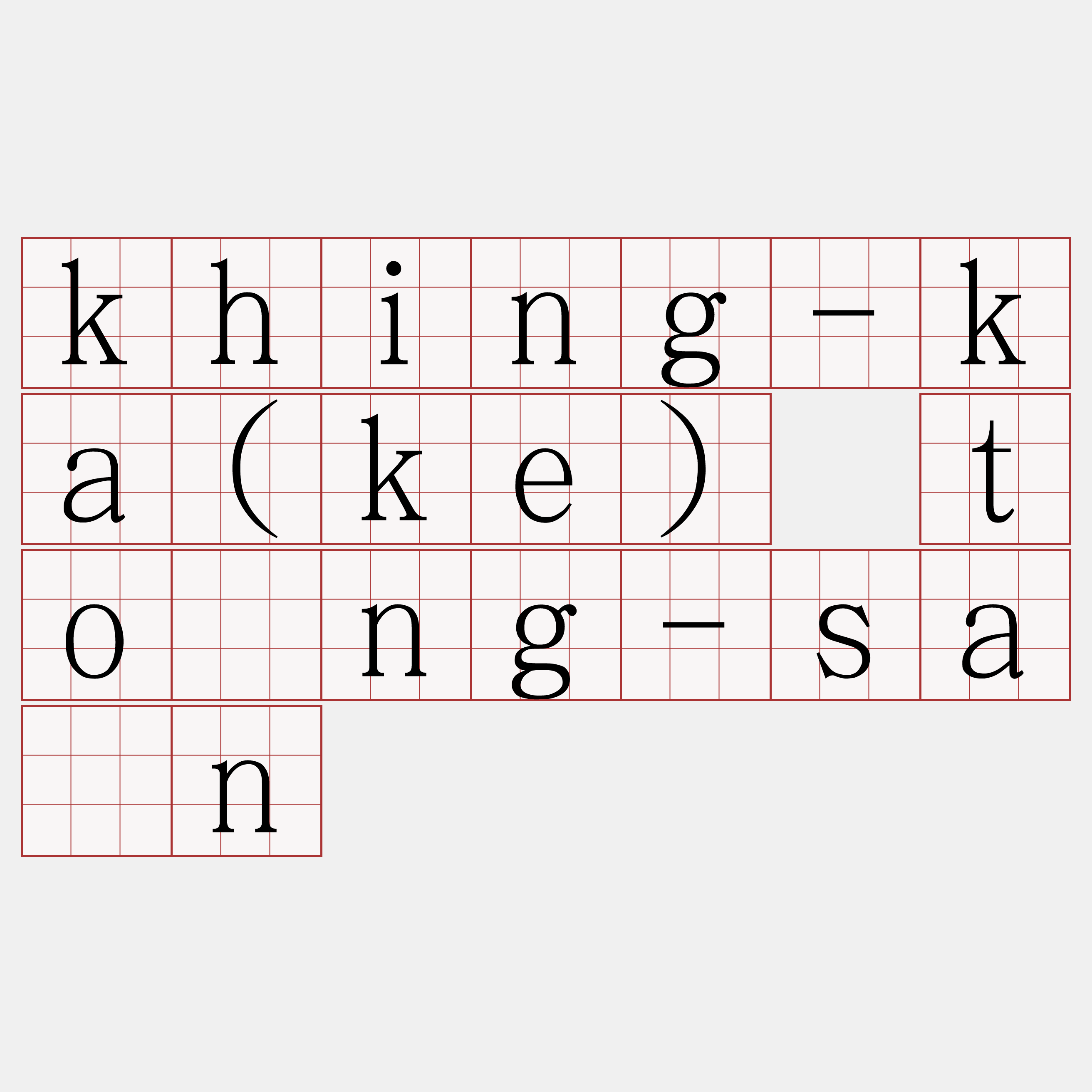 khing-ka(ke) tōng-sán